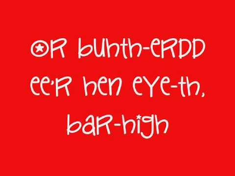 Welsh National Anthem (hen wlad fy nhadau) PHONETIC VERSION