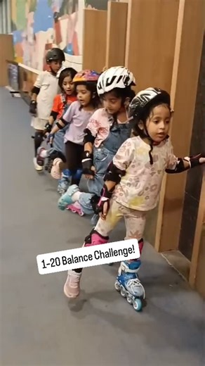 The Skate Academy on Instagram: "Strong Skaters Start With One Foot. Balancing on a single skate may look simple, but it builds the core foundation of every advanced skating skill — from clean strides to stable corners and confident speed. ⠀ In this drill, our young skaters count from 1 to 20 as they hold their balance, learning how to: 🔹 shift body weight correctly 🔹 activate stabiliser muscles 🔹 control hip–knee–ankle alignment 🔹 glide smoothly without wobbling ⠀ When kids master one-foot 