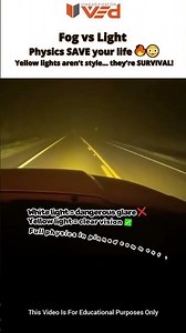 Fog vs Light — Physics That Can Save Your Life! 🚗⚡ #shorts #viral