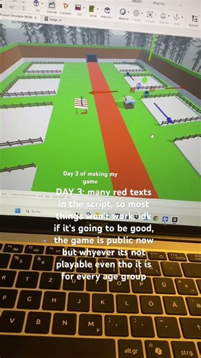 Day 3 of making my game, can anyone tell me how to fix my script please #shorts #roblox