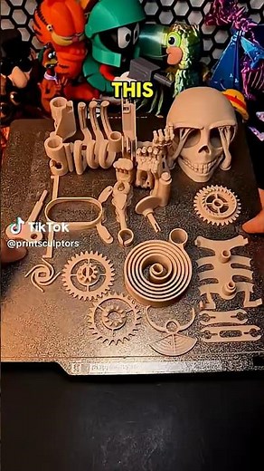 3D print dancing skeleton #toys
