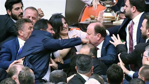 'Fists are flying': Brawl breaks out among Turkish lawmakers. Here's what happened
