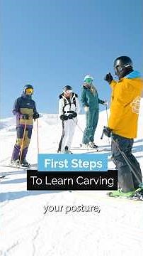 First Steps | To Learn Carving⛷️#skiing #shorts