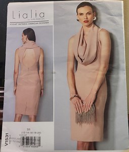 Evening Cocktail Dress Pattern – Vogue V1531 Lialia Designer Sheath, 2010s UNCUT - Etsy