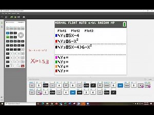TI84 Calculator-Solving Linear Inequalities