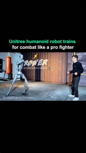 Artificial Intelligence • Tech on Instagram: "Unitree's latest H2 humanoid robot training video shows the 6-foot, 70kg machine performing flying kicks, backflips, and a stunning 360-degree aerial kick that smashes a watermelon. With 31 degrees of freedom and peak torque of 360 newton-meters in its legs, the robot demonstrates genuine striking power, delivering knee strikes strong enough to lift smaller robots off the ground. Controlled via teleoperation with wearable rigs or Apple Vision Pro, th