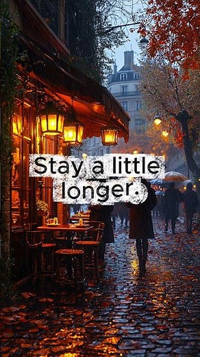 Inside a Paris Café ☕ | Rainy Autumn Ambience for Relaxation