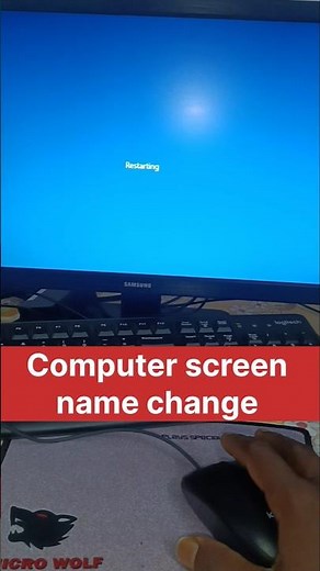 How to computer screen name change||How to computer screen name change #computer #shorts