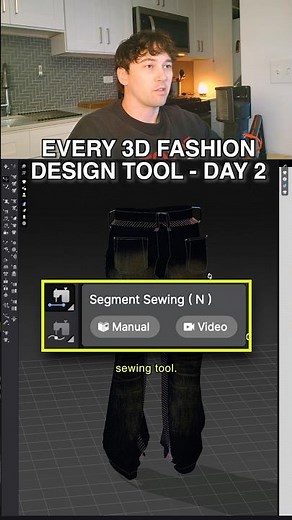 Every tool in CLO3D - Day 2 #fashion #clothing #designer