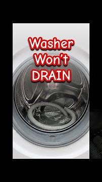 Front Load Washer Won’t Drain -Easy FIX #diy #appliancesrepair # wontdrain #washingmachine