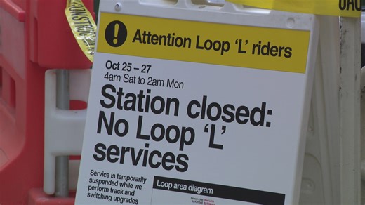 No CTA trains running on Loop elevated tracks