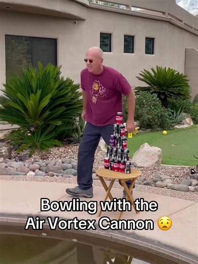 Bowling with an Air Vortex Cannon: Can it Strike?