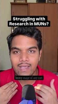 Watch this if you are struggling to research in MUNs!