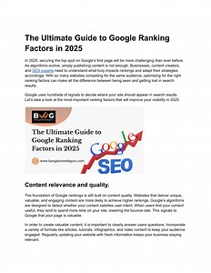 The Ultimate Guide to Google Ranking Factors in 2025 - SlideServe