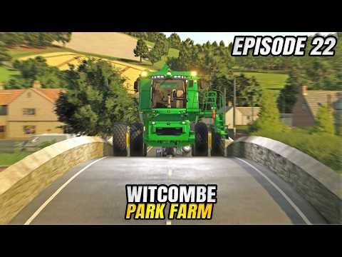 MY COMBINE IS TOO SMALL AND TOO BIG | Witcombe Park Farm Farming Simulator 25 - Episode 22