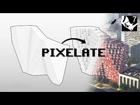 Pixelate any shape like MVRDV or Bjarke Ingels (Grasshopper & SubD Tutorial)