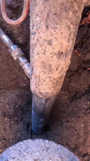 Galvanized steel under constant force.