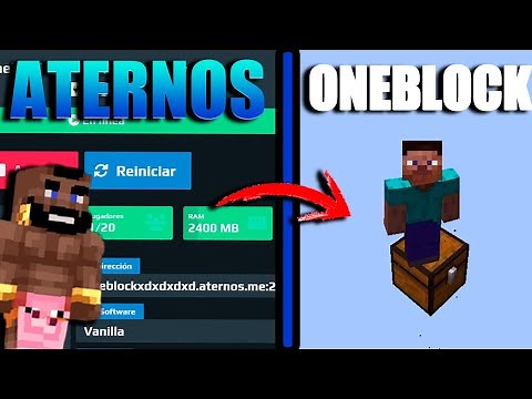▶HOW TO MAKE A ONE BLOCK SERVER ON ATERNOS *NON-PREMIUM* 1.15-1.16 2022