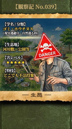 【BBQの炭放置】土に埋めて片付けた気になっている危険人物【No.039】 #Shorts