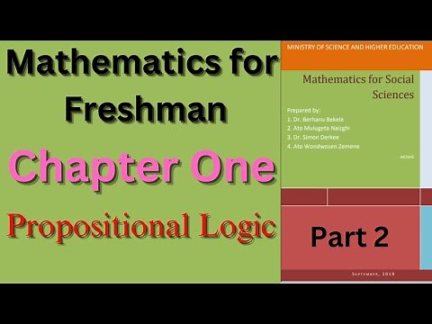 Chapter One | Propositional Logic and Set Theory