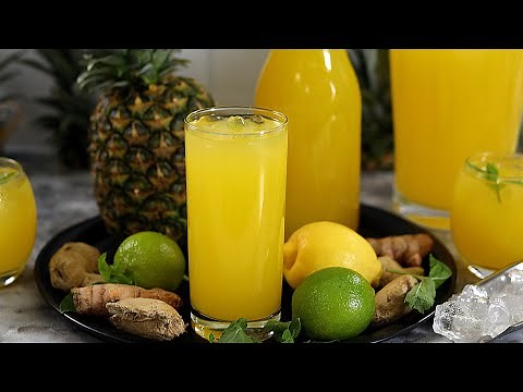 Healthy and Refreshing Pineapple and Ginger Drink - Pineapple Ginger Juice