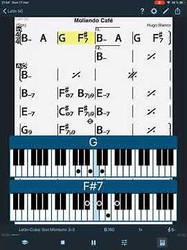 Moliendo Café - tutorial acordes de piano