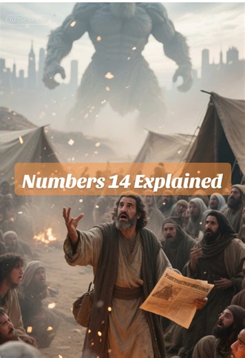 Numbers 14 tells the tragic story of Israel’s rebellion at the edge of the Promised Land — when fear conquered faith and unbelief cost them destiny. ✨ The people rebel — longing for Egypt again ✨ Joshua and Caleb stand firm in faith ✨ Moses intercedes for mercy ✨ God forgives, yet a generation is lost ✨ Presumption without presence ends in defeat. #BibleChapterByChapter #Numbers14 #OldTestament #BibleExplained #fyp