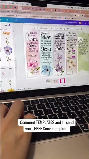 Creating printable bookmarks in Canva #smallbusiness #canvatutorial #canvadesign #canvatemplates