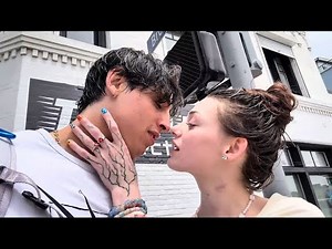 Gattouz0 & His New American Girlfriend: Look What He Does to Her in Public😱 ⁠#Gattouz0