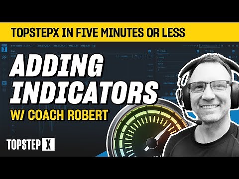 TopstepX - 5 Mins or Less | Adding Indicators