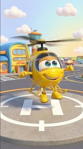 Sing-Along With Zoomy! 🚁 | Yellow Helicopter Song for Kids & Toddlers | Cartoon | Rainbow Road Band