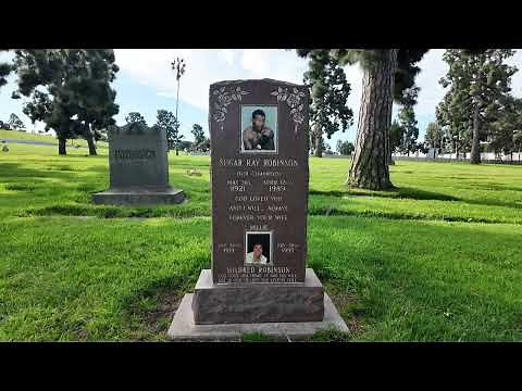 The grave of Boxing Legend Sugar Ray Robinson