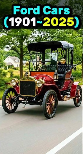 Evolution of Ford Cars (1901–2025) | From Model A to Mustang GTD! 🏎️🔥