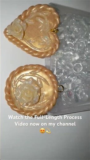 How to Create Golden Opal Floral Pendants with Polymer Clay / Easy Handmade Clay Jewelry
