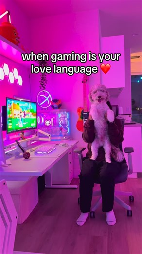 MelloHaus | Coops & Mimi 🎮 on Instagram: "Couples who game together, stay together 🎮 This is your sign to tag your duo to hop on the game 🙌 #gamercouple #coopgaming #dualgamingsetup #couplegoals #fortniteduos #gamingcouple #gamingroom #cozygaming #fortnite"