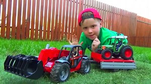 309K views · 3.1K reactions | #Car Toys Tractor Loader #BRUDER for boys Cartoon for kids | OneDay Alex | Facebook