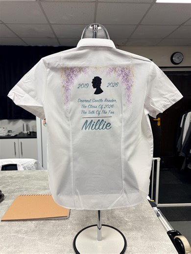 Bridgerton Inspired Personalised School Leavers Shirt - Etsy UK