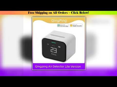 Qingping Air Detector lite IPS Screen Touch Operation Pm2.5 Control Air Monitor work with Xiaomi