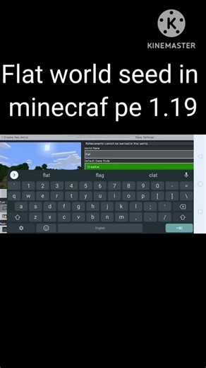 FLAT SEED IN MINECRAFT ♥️😱#minecraft