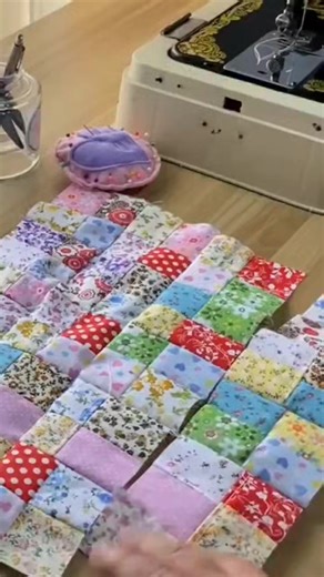 "From scraps to a stunning, cozy creation! This little quilted mat/coaster is ready for a life of use and color. What creative project are you finishing this week? 🌈🏠" | Stitch Home