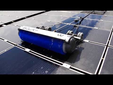 Photovoltaik Reinigung mit SOLA-TECS W800