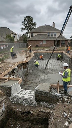 Failed Pool Construction #Construction#PoolConstruction#Engineering#BackyardTransformation#AIVideo