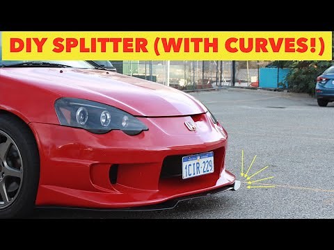 DIY custom fiberglass front splitter