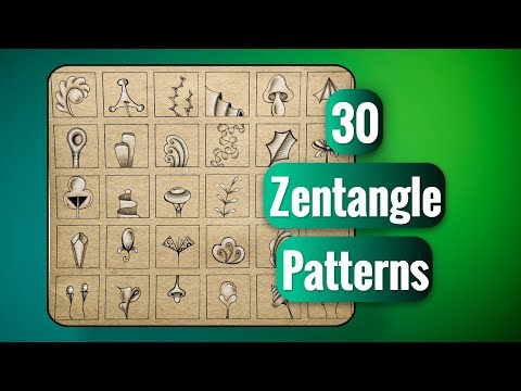 30 Easy 3D Zentangle Patterns || Part 9 || Easy Drawing