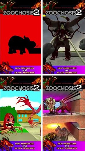 😱 😰 Mutant animals 😨 #horror #animation #cartoon #zoochosis