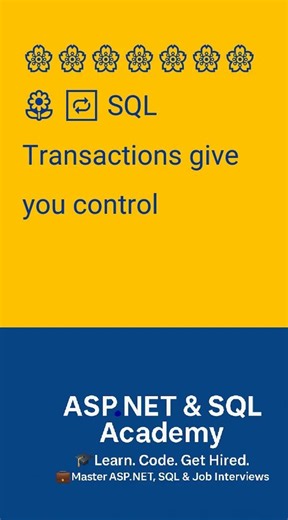 🌼 SQL Day 20 – Transactions