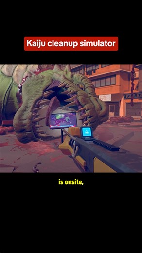 2.4M views · 14K reactions | Kaiju Cleanup is a new simulator game where you go clean up dead monsters, but be careful with leaking radiation, concealing explosive organs, and more! #kaijucleanup #simulator #sim #pc #steam #kaiju #cleanup #clean #ign #gaming #trailer | IGN | Facebook