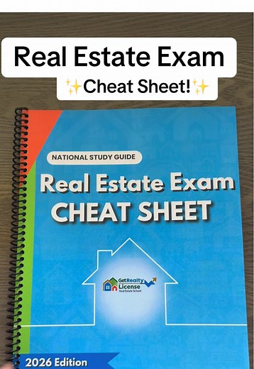 Real Estate Exam Cheat Sheet for Successful Study