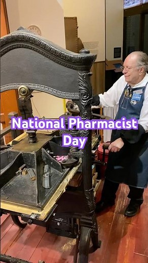 Printing an old woodcut of the symbol for pharmacy for National Pharmacist Day (January 12)