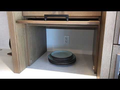 Wall Appliance Garage With Flipper Door